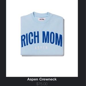 Tinx Rich Mom Gear Crewneck - Aspen